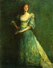 Thomas Dewing Canvas Paintings - Comedia